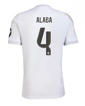 Billige Fotballdrakt Real Madrid David Alaba #4 Replika Hjemmedrakt 2025-26 Kortermet Billige Fotballdrakt Real Madrid David Alaba #4 Replika Hjemmedrakt 2025-26 Kortermet